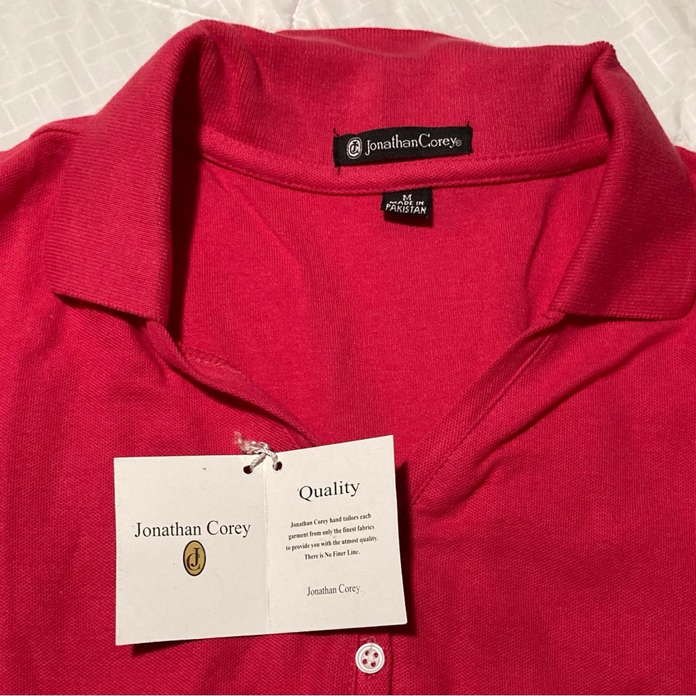 Jonathan Corey Pink Polo Shirt with Classic Collar - Picture 8 of 8